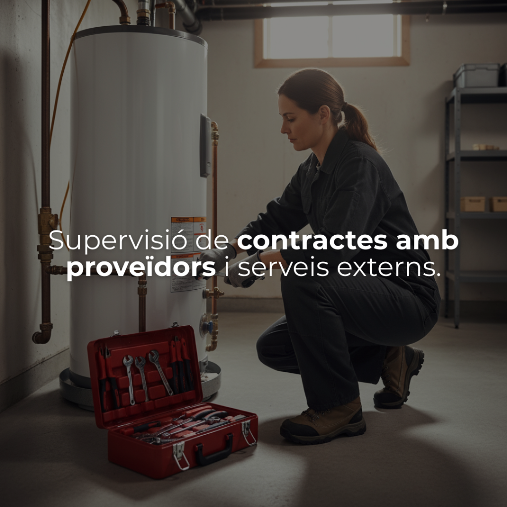 Supervisió de contractes amb proveïdors i serveis externs