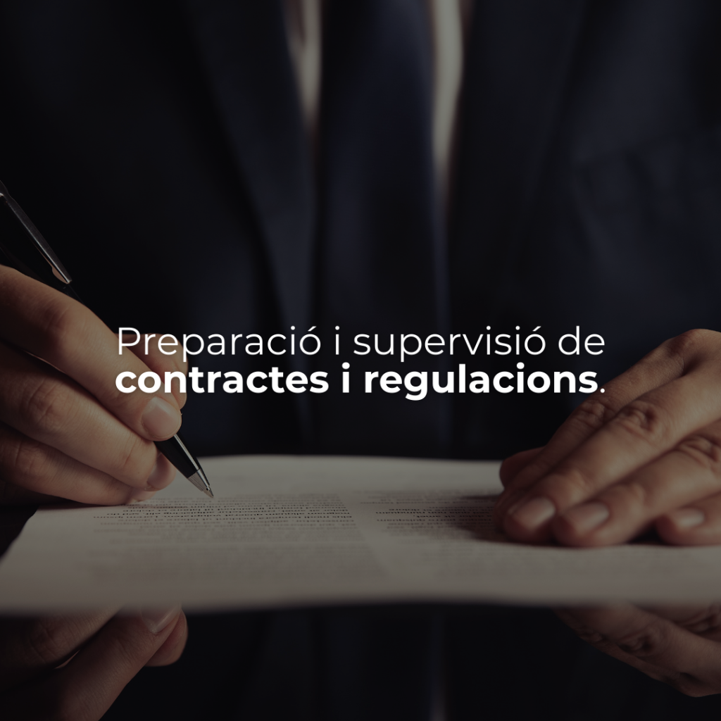 Preparació i supervisió de contractes per a comunitats de propietaris